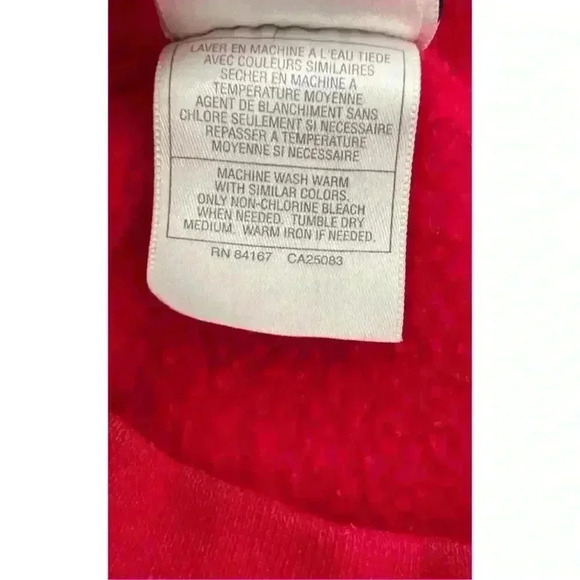 Disney Winnie The Pooh Women's L Red Vintage Pullover Sweater 90s Casual - Picture 5 of 5